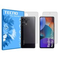 گلس صفحه نمایش و پشت گوشی شیائومی Redmi Note 12 Turbo مدل هیدروژلی شفاف برند تکنو کد SS