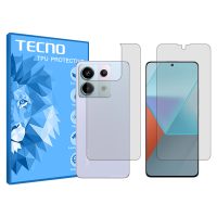 گلس صفحه نمایش و پشت گوشی شیائومی Redmi Note 13 Pro مدل هیدروژلی شفاف برند تکنو کد SS