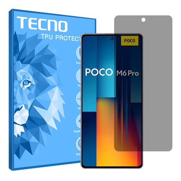 گلس شیائومی Poco M6 Pro 4G مدل پرایوسی برند تکنو کد S