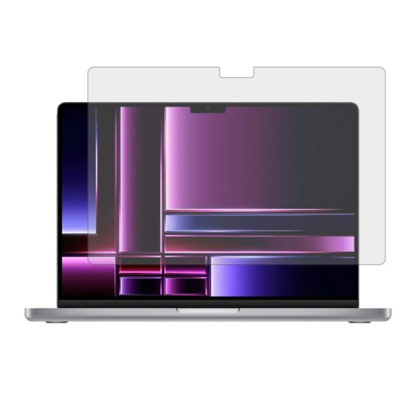 گلس لپ تاپ اپل MacBook Pro 14 Inch 2023 مدل نانو هیدروژل شفاف برند راک اسپیس کد XL