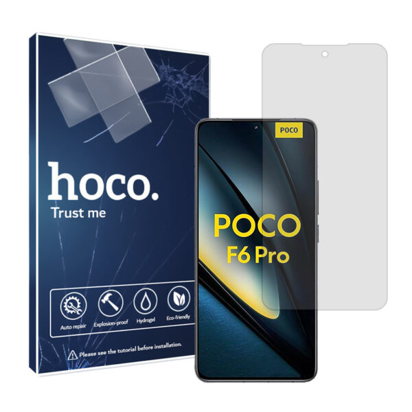 گلس شیائومی Poco F6 Pro مدل هیدروژلی شفاف برند هوکو کد S