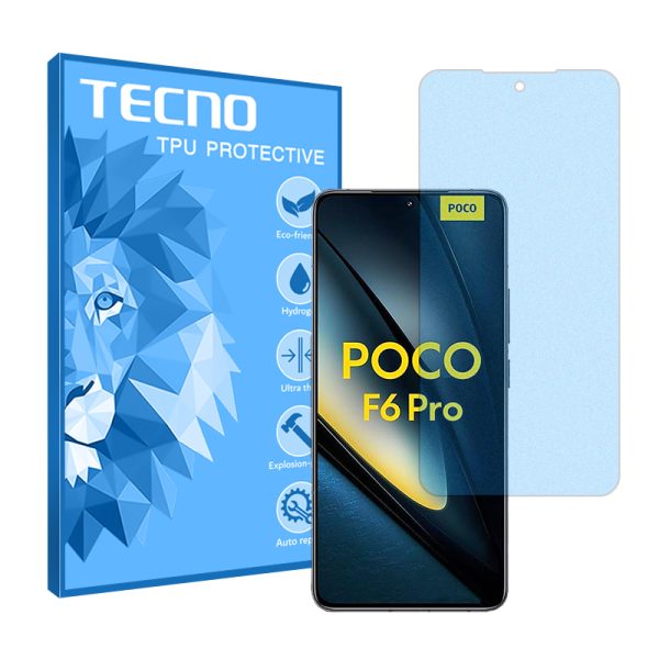 گلس شیائومی Poco F6 Pro مدل مات آنتی بلو برند تکنو کد S