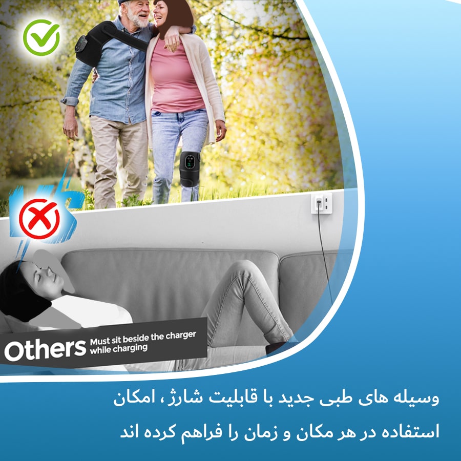 ماساژور زانو شانه آرنج لرزشی و گرمایی بنکس مدل 102311