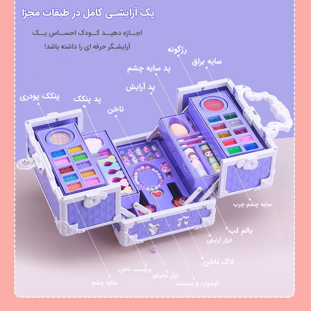 جعبه لوازم آرایشی اسباب بازی دکین مدل Beauty Box