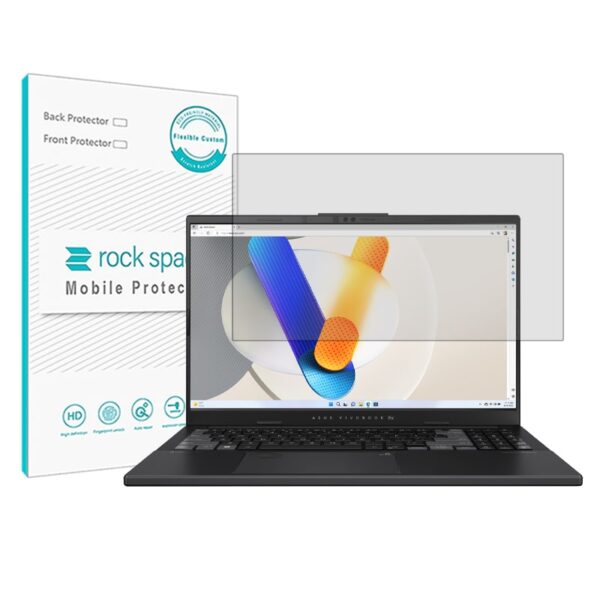 گلس لپ تاپ ایسوس Vivobook pro 15 مدل نانو هیدروژل شفاف برند راک اسپیس کد XL