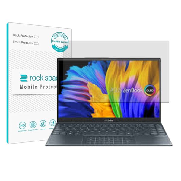 گلس لپ تاپ ایسوس Zenbook 13 UX325 مدل نانو هیدروژل شفاف برند راک اسپیس کد XL