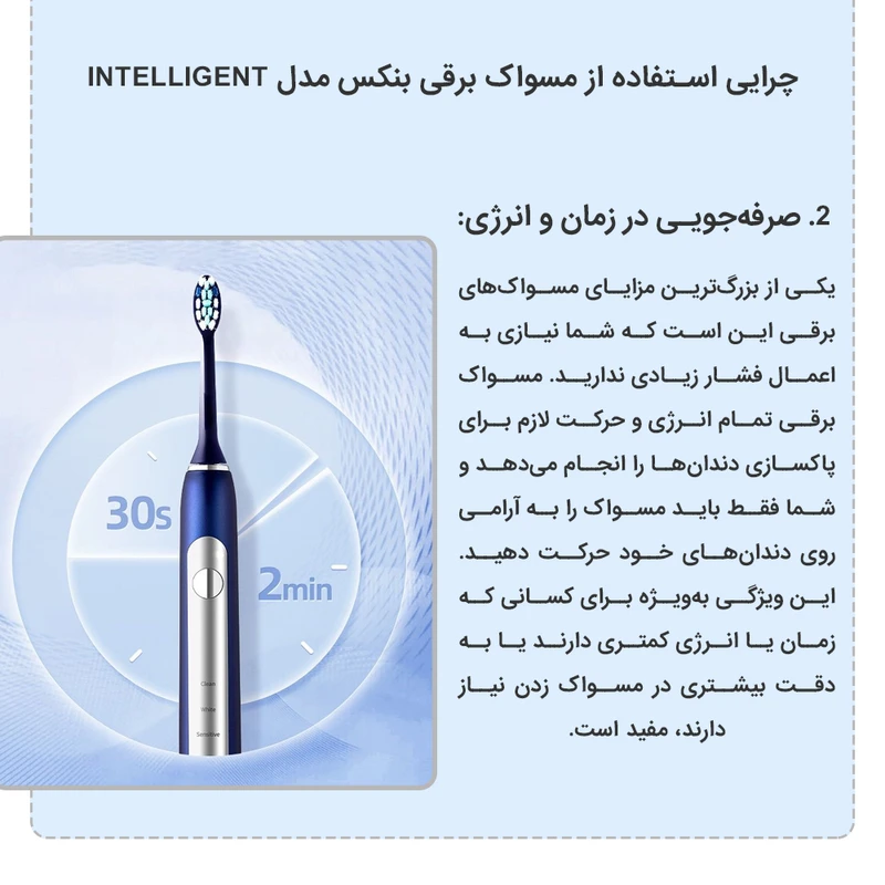 مسواک برقی بنکس مدل INTELLIGENT