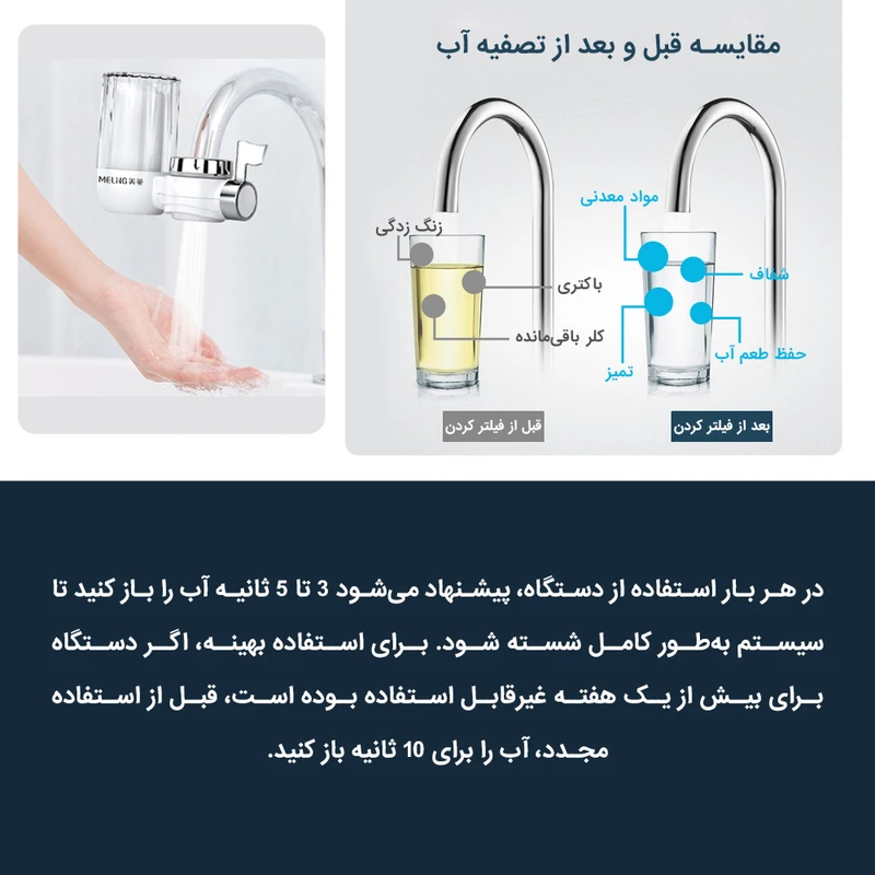 دستگاه تصفیه کننده آب ملینگ مدل ML-WGLT01