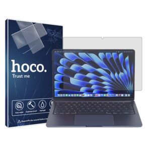 گلس لپ تاپ اپل MacBook Air 13 inch M3 2024 مدل هیدروژلی شفاف برند هوکو کد XL