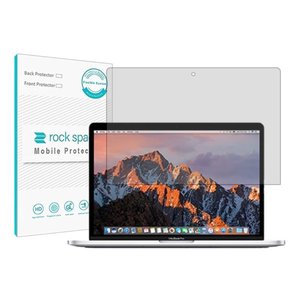 گلس لپ تاپ اپل MacBook Pro 13 2016-2017 مدل نانو هیدروژل شفاف برند راک اسپیس کد XL