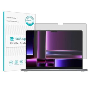 گلس لپ تاپ اپل Macbook Pro 16 2023 M3 Max مدل نانو هیدروژل شفاف برند راک اسپیس کد XL