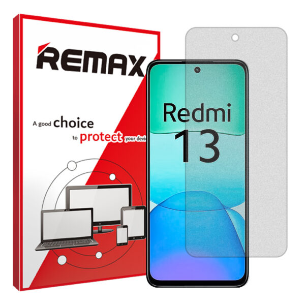 گلس شیائومی Redmi 13 مدل هیدروژلی مات برند ریمکس کد S