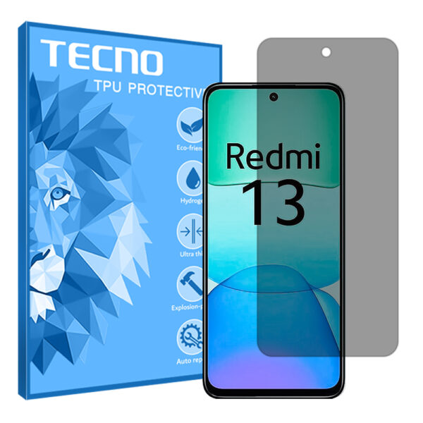 گلس شیائومی Redmi 13 مدل هیدروژلی پرایوسی برند تکنو کد S