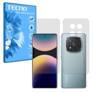 گلس صفحه نمایش و پشت گوشی شیائومی Redmi Note 14 Pro Plus 5G مدل هیدروژلی مات برند تکنو کد SS