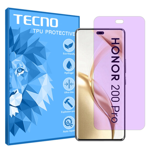 گلس آنر 200 Pro مدل هیدروژلی آنتی پرپل برند تکنو کد S