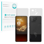 گلس محافظ صفحه نمایش و پشت گوشی ایسوس ROG Phone 9 مدل نانو هیدروژل شفاف برند راک اسپیس کدSS