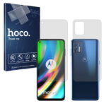 گلس صفحه نمایش و پشت گوشی موتورولا Moto G9 Plus مدل شفاف برند هوکو کد SS