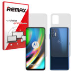 گلس صفحه نمایش و پشت گوشی موتورولا Moto G9 Plus مدل هیدروژلی شفاف برند ریمکس کد SS