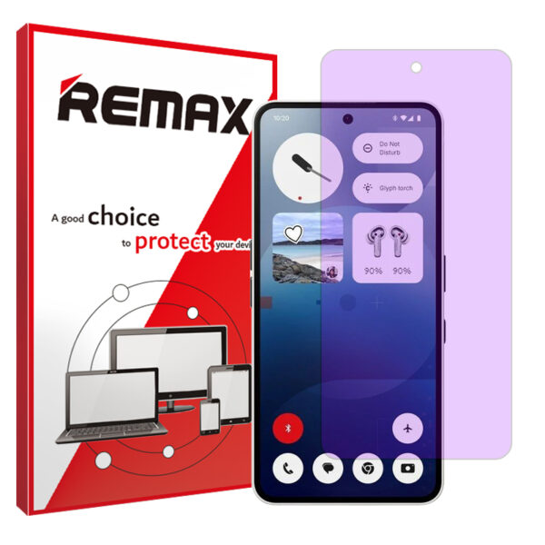 گلس ناتینگ فون 3a Pro مدل هیدروژلی آنتی پرپل برند ریمکس کد S