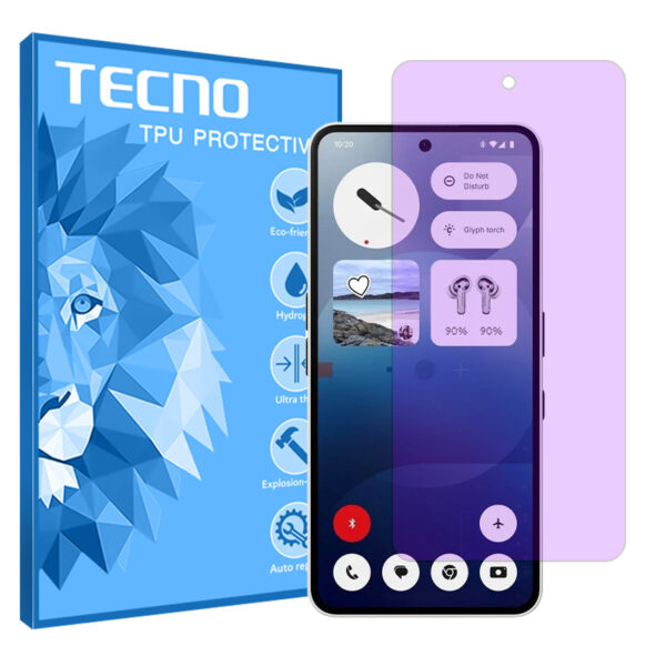 گلس ناتینگ فون 3a Pro مدل هیدروژلی آنتی پرپل برند تکنو کد S