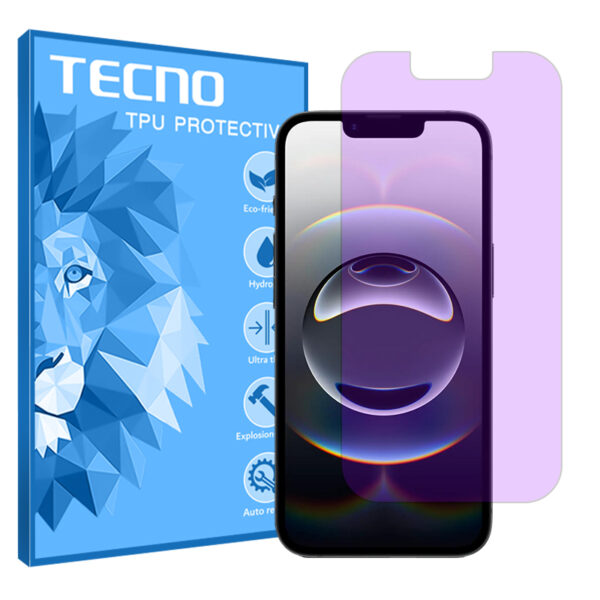 گلس اپل iPhone 16e مدل هیدروژلی آنتی پرپل برند تکنو کد S
