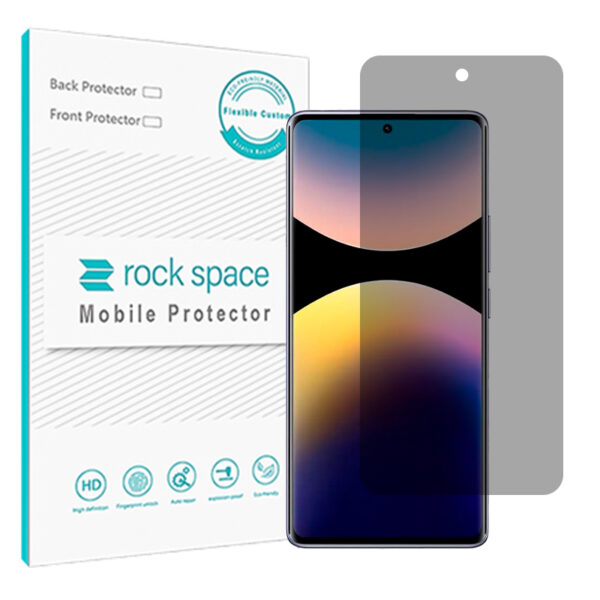 گلس شیائومی Redmi Note 14 Pro 4G مدل نانو هیدروژل پرایوسی برند راک اسپیس کد S