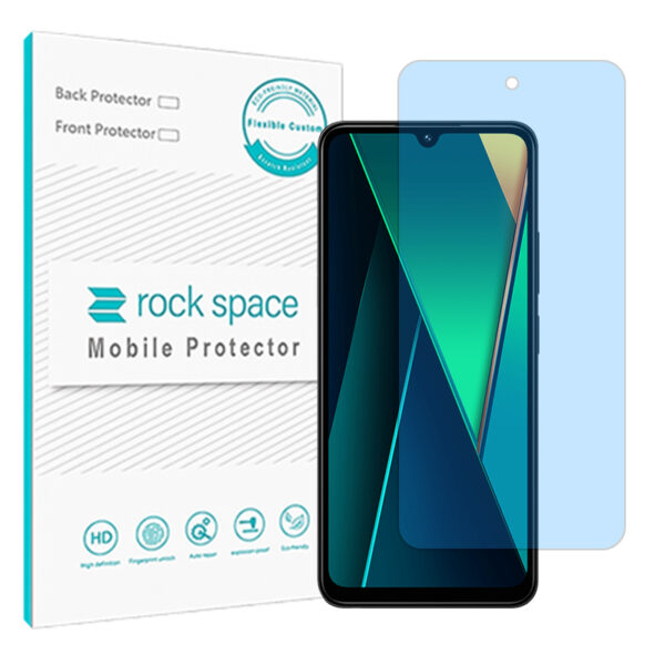 گلس شیائومی Poco C75 مدل نانو هیدروژل آنتی بلو برند راک اسپیس کد S