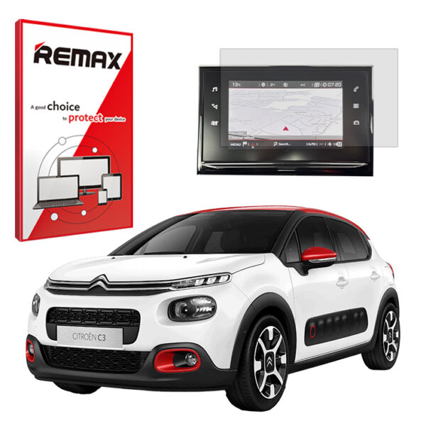 گلس مانیتور سیتروئن سی 3 (Citroen C3) مدل شفاف برند ریمکس کد L