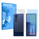 گلس سامسونگ Galaxy Z Fold7 مدل هیدروژلی مات آنتی بلو به همراه محافظ پشت برند تکنو کد SS