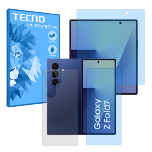 گلس صفحه نمایش و پشت گوشی سامسونگ Galaxy Z Fold7 مدل هیدروژلی آنتی بلو برند تکنو کد LSS