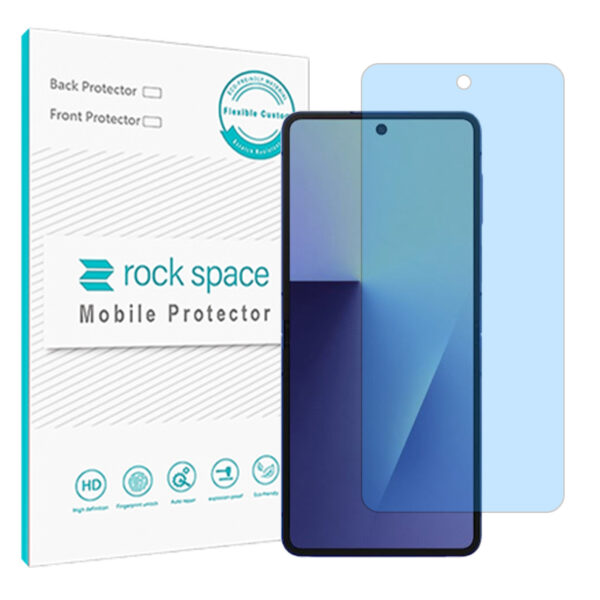 گلس سامسونگ Galaxy Z Flip7 مدل نانو هیدروژل آنتی بلو برند راک اسپیس کد S