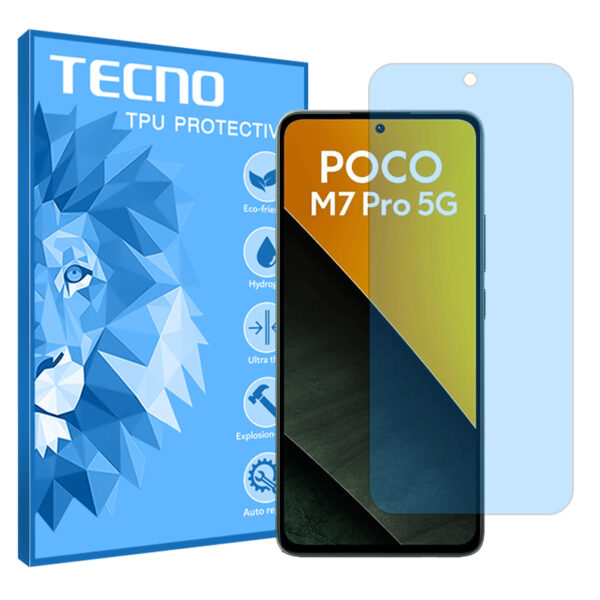 گلس شیائومی Poco M7 Pro 5G مدل هیدروژلی مات آنتی بلو برند تکنو کد S