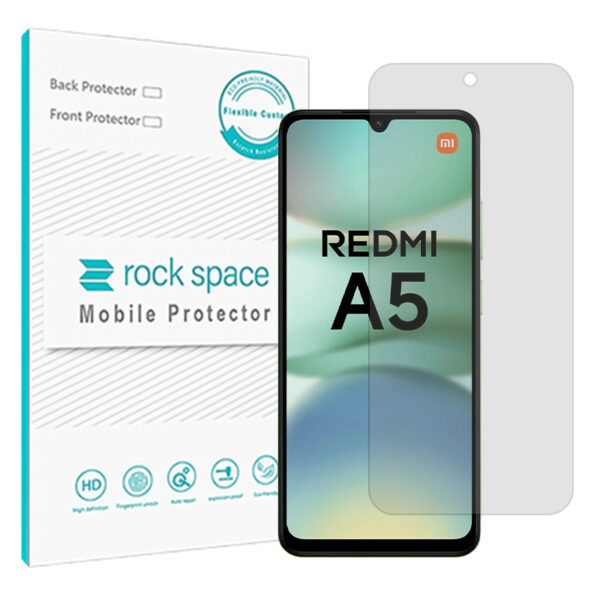 گلس شیائومی Redmi A5 4G مدل نانو هیدروژل مات برند راک اسپیس کد S
