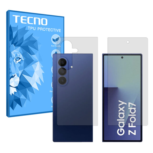 گلس صفحه نمایش و پشت گوشی سامسونگ Galaxy Z Fold7 مدل هیدروژلی مات برند تکنو کد SS