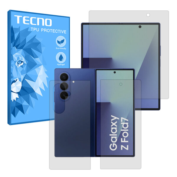 گلس صفحه نمایش و پشت گوشی سامسونگ Galaxy Z Fold7 مدل مات برند تکنو کد LSS