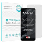 گلس شیائومی Poco C71 مدل نانو هیدروژل شفاف برند راک اسپیس کد S