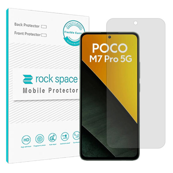 گلس شیائومی Poco M7 Pro 5G مدل نانو هیدروژل مات برند راک اسپیس کد S