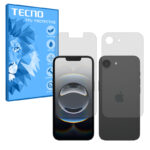 گلس صفحه نمایش و پشت گوشی اپل iPhone 16e مدل هیدروژلی مات برند تکنو کد SS