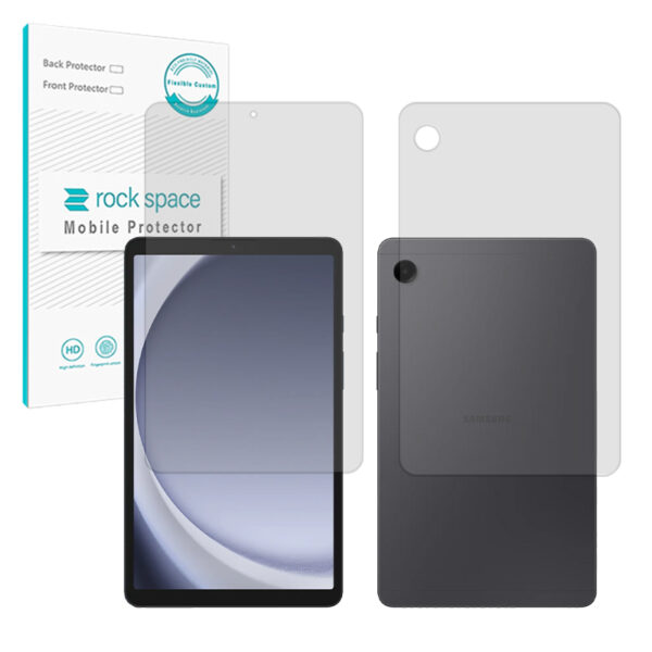 گلس صفحه نمایش و پشت تبلت سامسونگ Galaxy Tab A9 مدل نانو هیدروژل شفاف برند راک اسپیس کد LL