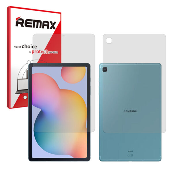 گلس صفحه نمایش و پشت تبلت سامسونگ Galaxy Tab S6 Lite مدل هیدروژلی مات برند ریمکس کد LL