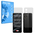 گلس صفحه نمایش و پشت گوشی شیائومی Poco C71 مدل هیدروژلی مات برند تکنو کد SS