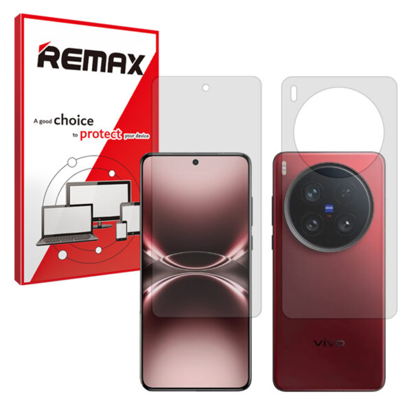 گلس صفحه نمایش و پشت گوشی ویوو X200 Ultra مدل هیدروژلی مات برند ریمکس کد SS