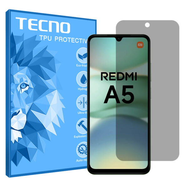 گلس شیائومی Redmi A5 4G مدل هیدروژلی پرایوسی برند تکنو کد S