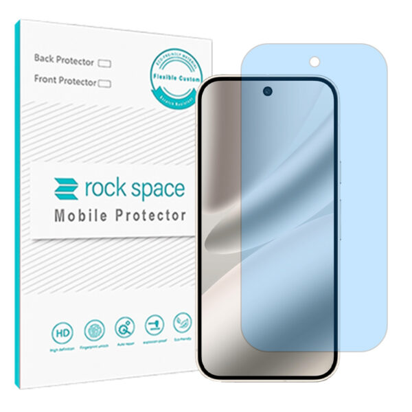 گلس گوگل Pixel 10 Pro XL مدل نانو هیدروژل آنتی بلو برند راک اسپیس کد S