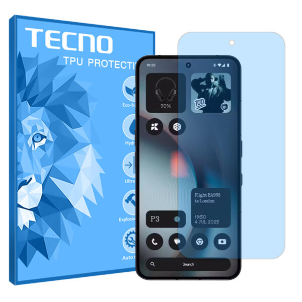 گلس ناتینگ Phone (3) مدل هیدروژلی آنتی بلو برند تکنو کد S
