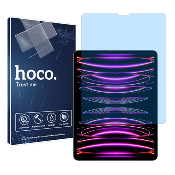 گلس تبلت اپل iPad Pro 12.9 (2022) مدل نانو هیدروژل آنتی بلو برند هوکو کد XL