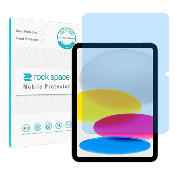 گلس تبلت اپل iPad 10.9 (2022) مدل نانو هیدروژل آنتی بلو برند راک اسپیس کد L