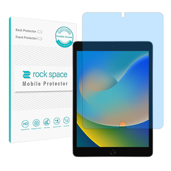 گلس تبلت اپل iPad 10.2 (2021) مدل نانو هیدروژل آنتی بلو برند راک اسپیس کد L