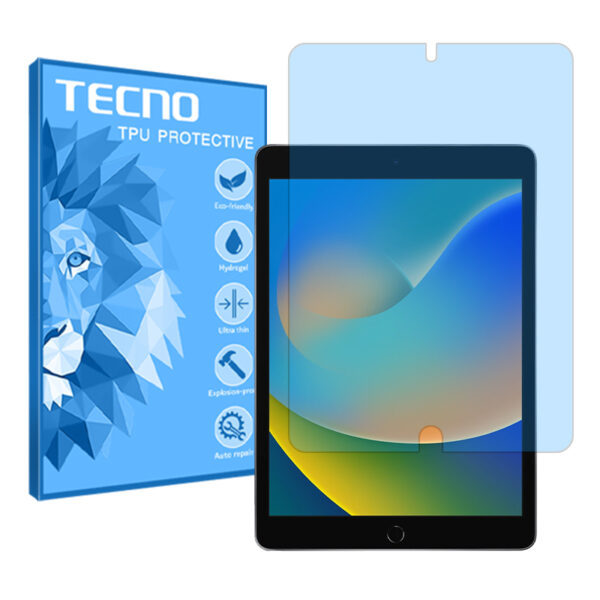 گلس تبلت اپل iPad 10.2 (2021) مدل نانو هیدروژل آنتی بلو برند تکنو کد L