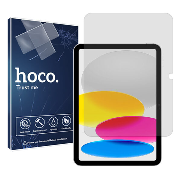 گلس تبلت اپل iPad 10.9 (2022) مدل نانو هیدروژل شفاف برند هوکو کد L